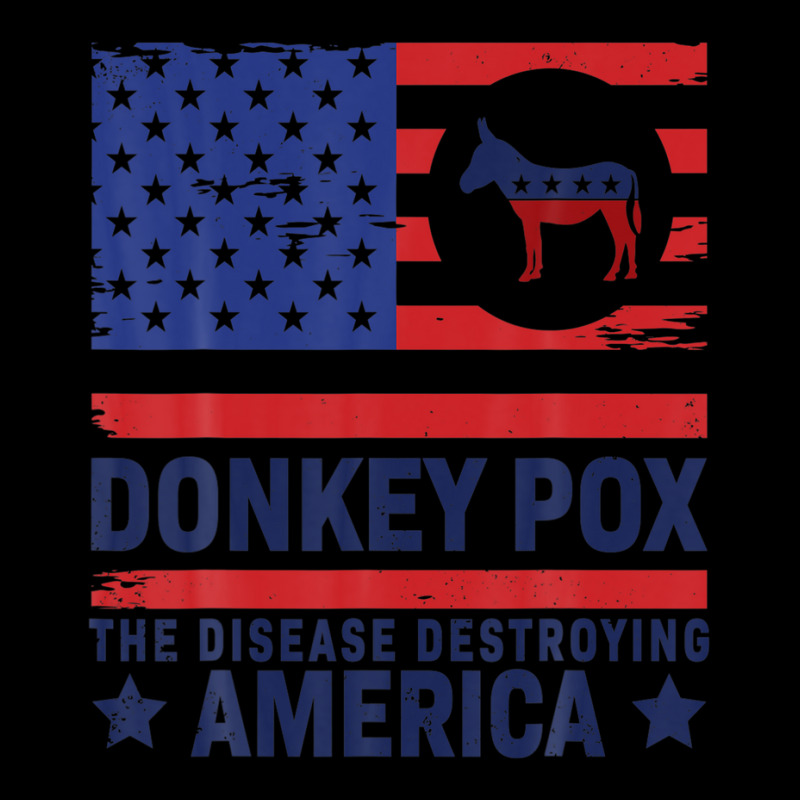 Donkey Pox The Disease Destroying America Funny Long Sleeve Shirts | Artistshot