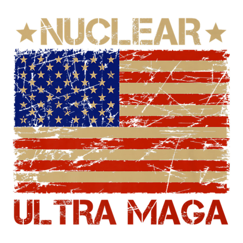 Pro Trump Nuclear Ultra Maga American Flag Vintage Men's T-shirt Pajama Set | Artistshot