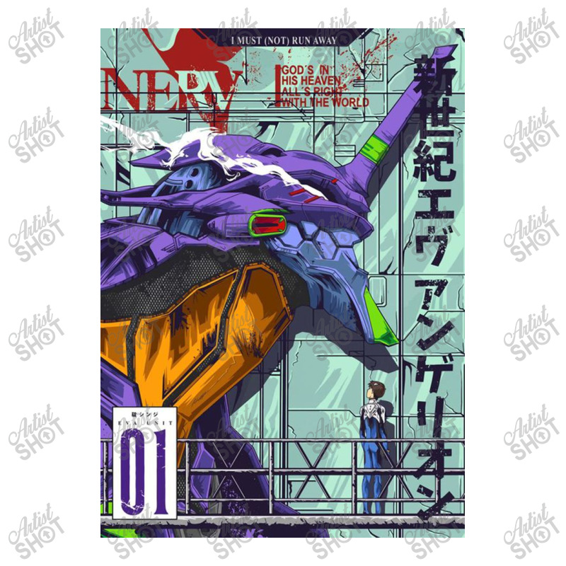 Evangelion Eva01 Poster Men's Long Sleeve Pajama Set by kariethurston | Artistshot