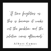 Albert Camus Quotes Minimalist Line Quote Portrait Canvas Print | Artistshot