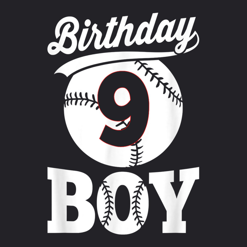 Baseball Ninth 9th Birthday Boy Natal Day T Shirt Youth Tee by prix5d5gosson | Artistshot