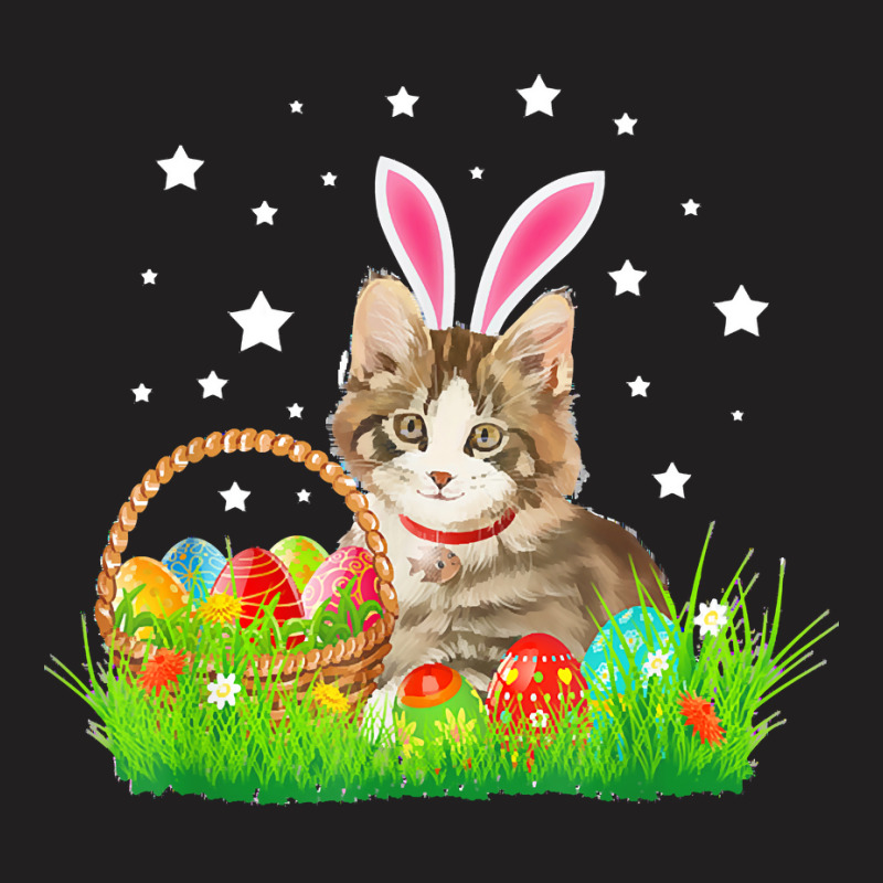 Easter Day T  Shirt Cute Cat Pet Hunting Egg Tree Bunny Easter Day T T-Shirt by larmstrong437 | Artistshot