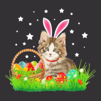 Easter Day T  Shirt Cute Cat Pet Hunting Egg Tree Bunny Easter Day T Vintage Short | Artistshot