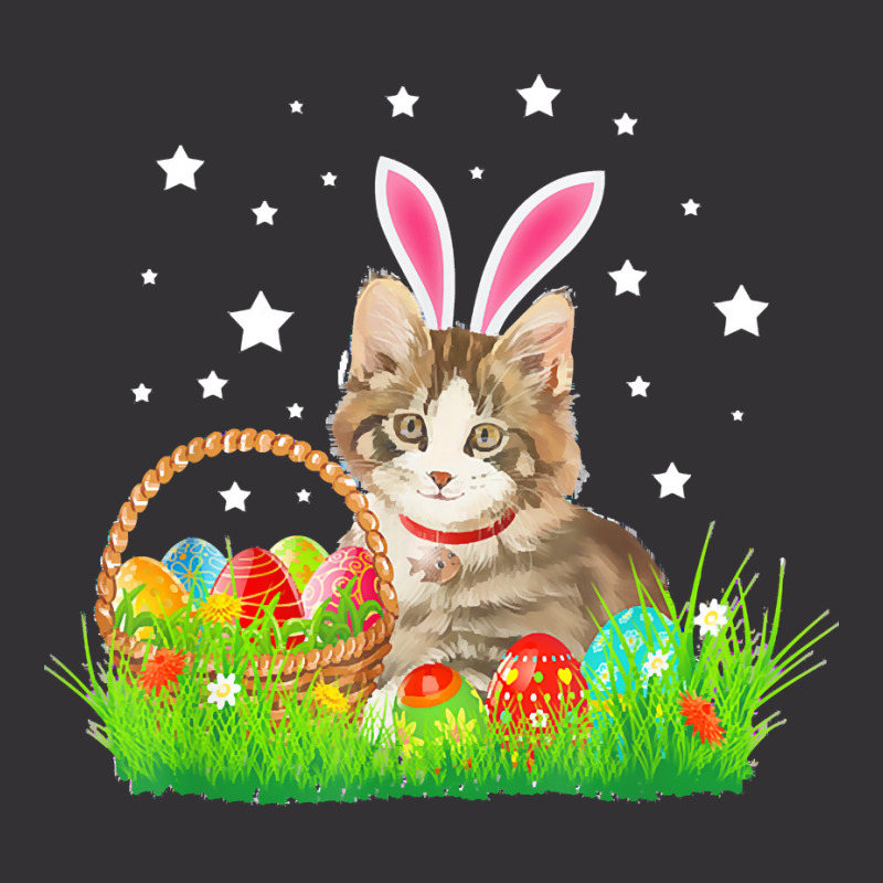 Easter Day T  Shirt Cute Cat Pet Hunting Egg Tree Bunny Easter Day T Vintage Short by larmstrong437 | Artistshot