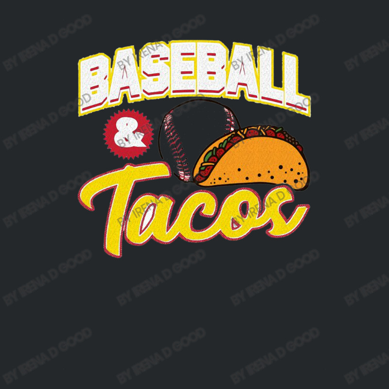 Awesome Baseball & Tacos For Baseball Players Crewneck Sweatshirt by Irena D Good | Artistshot