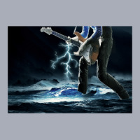 Thunder Bass Player - Bass Player In Storm Waves Tank Dress | Artistshot