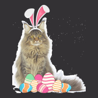 Easter Day T  Shirt Easter Cat Maine Coon With Bunny Ears & Eggs Gift Vintage Hoodie | Artistshot