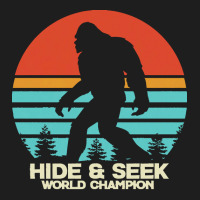 Bigfoot T  Shirt Retro Bigfoot Hide & Seek World Champion 4 Classic T-shirt | Artistshot