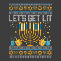 Lets Get Lit Menorah Jewish Pun Ugly Hanukkah Chanukkah Xmas Tank Top Men's Polo Shirt | Artistshot