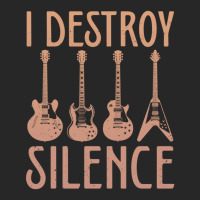 I Destroy Silence – Funny Guitar Men's T-shirt Pajama Set | Artistshot