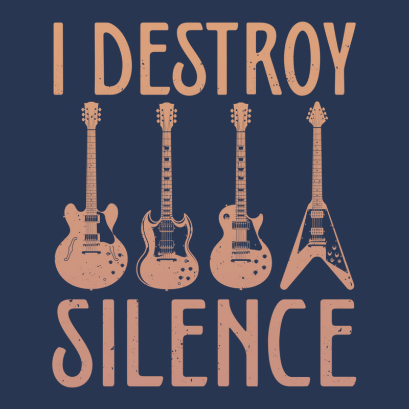 I Destroy Silence – Funny Guitar Men Denim Jacket by MiltonLane | Artistshot