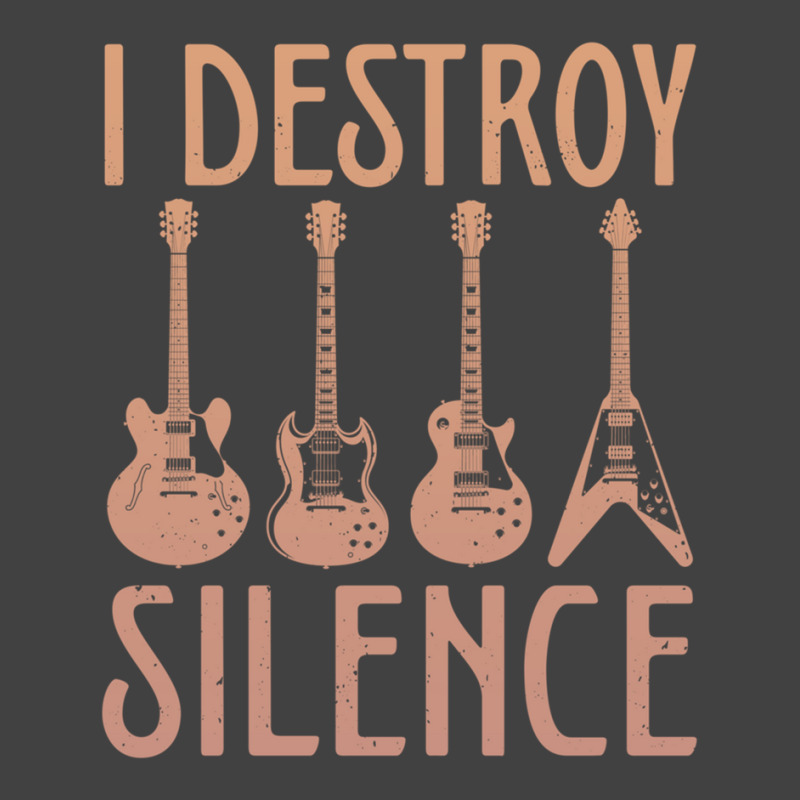 I Destroy Silence – Funny Guitar Vintage T-Shirt by MiltonLane | Artistshot