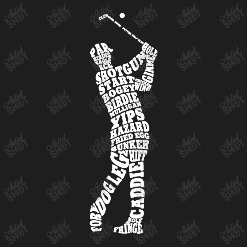 Men's Golf Player Typography Classic T-shirt by arthabejo99 | Artistshot