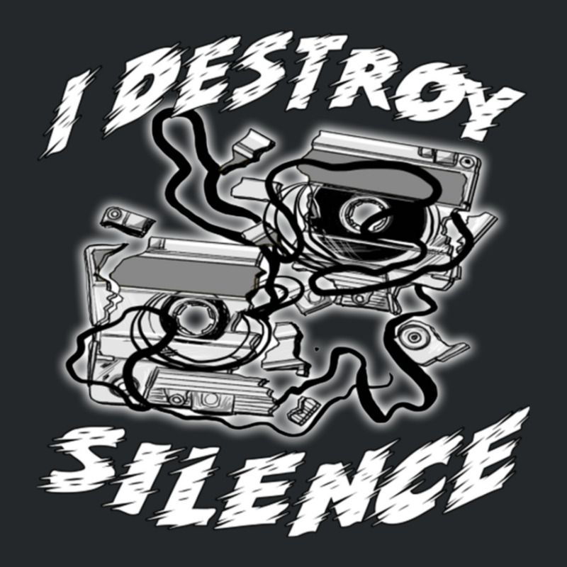 I Destroy Silence Old School 1 Crewneck Sweatshirt by nejisaamer | Artistshot