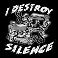 I Destroy Silence Old School 1 Fleece Short | Artistshot