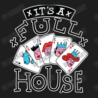 Poker Full House Lucky Casino Gambling Classic T-shirt | Artistshot