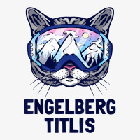 Engelberg Titlis Alpine Mountain Panorama Ski Goggles Cats T Shirt Ladies Fitted T-shirt | Artistshot