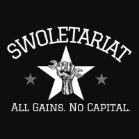 Swoletariat All Gainss No Capital Crop Top | Artistshot