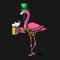 Flamingo Leprechaun St Patricks Day Bird Drinking Beer T Shirt Flannel Shirt | Artistshot