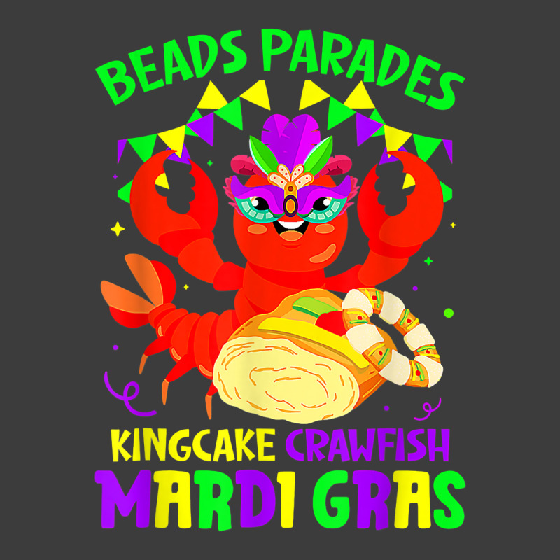 Beads Parades Kingcake Crawfish Mardi Gras Fat Tuesday T Shirt Men's Polo Shirt | Artistshot