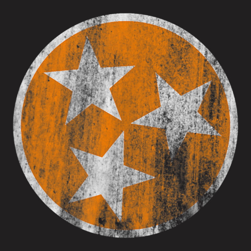 Orange Tennessee Flag Volunteer State Tri Stars Tennessee T-Shirt by ChristinaMarieCavanaugh | Artistshot