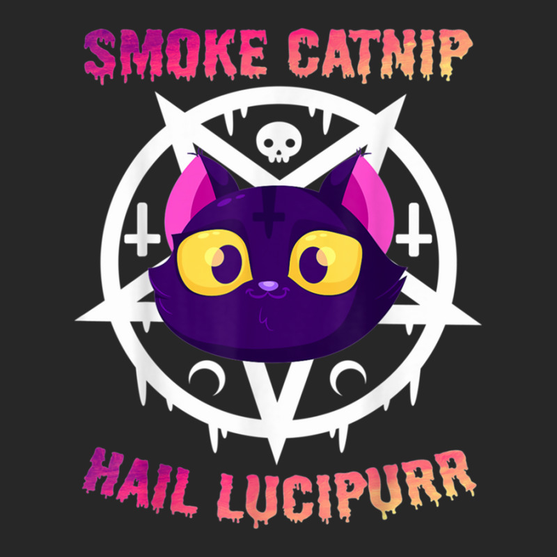 Smoke Catnip Hail Lucipurr Funny Satanic Cat Kittycorn Meme Women's