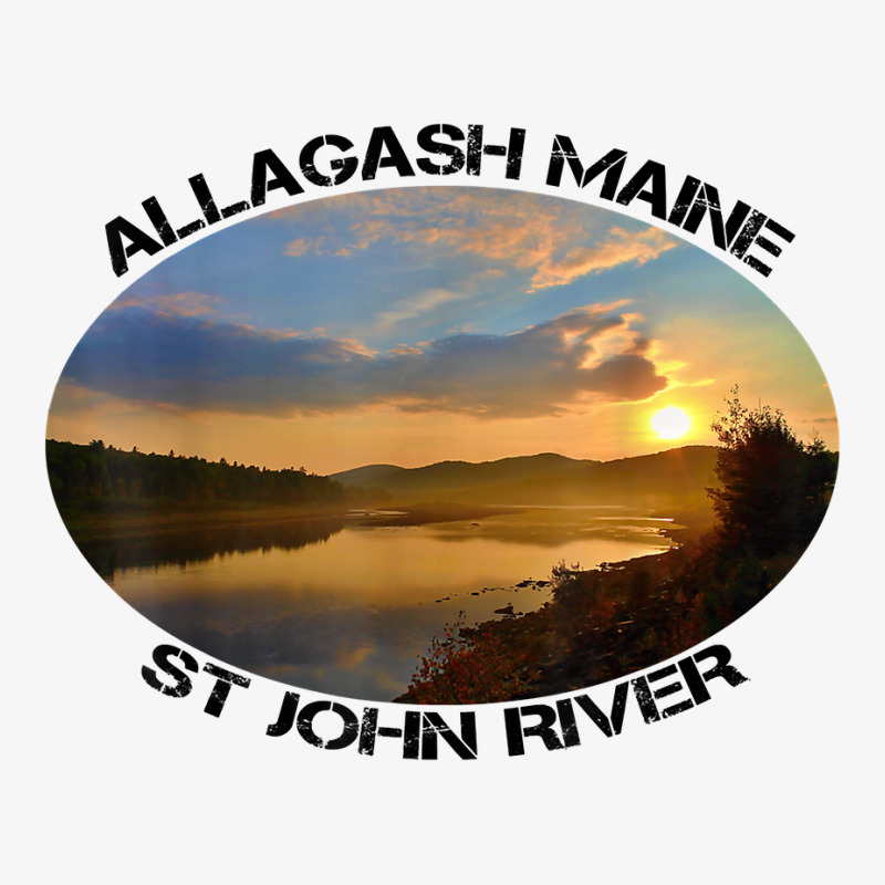 St John River Allagash Maine Sunrise T Shirt Ladies Fitted T-Shirt by benoirme | Artistshot