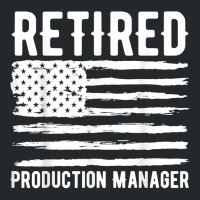 Retired Production Manager Profession American Flag T Shirt Crewneck Sweatshirt | Artistshot