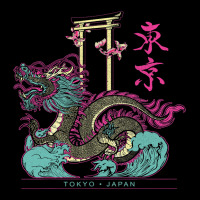 Vintage Dragon Japan Toyko Retro 80’s Style Women's V-neck T-shirt | Artistshot