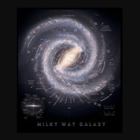 Milky Way Galaxy Map Hd Crop Top | Artistshot