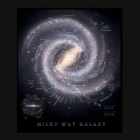 Milky Way Galaxy Map Hd Scorecard Crop Tee | Artistshot