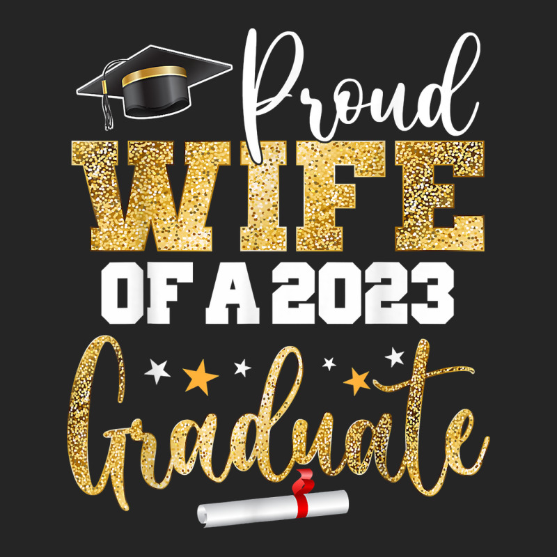 Proud Wife Of A 2023 Graduate Class Senior Graduation Mom T Shirt Unisex Hoodie | Artistshot