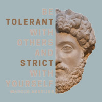 Be Tolerant With Others And Strict With Yourself Unisex Sherpa-lined Denim Jacket | Artistshot