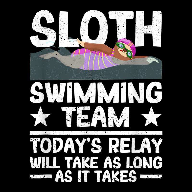 Sloth Swimming Team Funny Swim Synchronized Swimmer Relax T Shirt Baby Tee by linbere | Artistshot