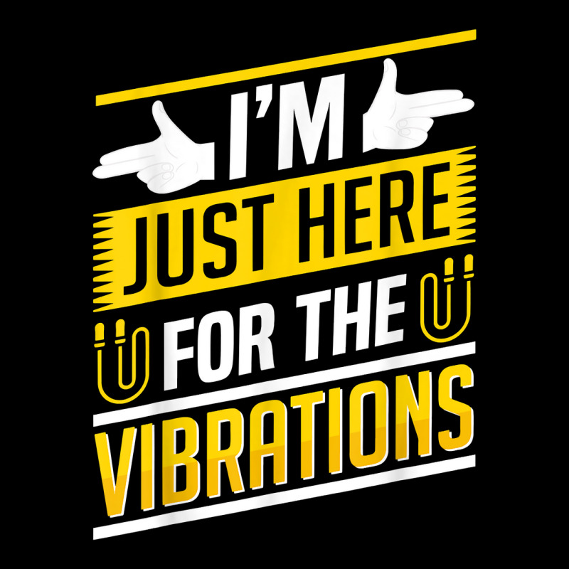 Im Just Here For The Vibrations Sign Language Deaf Awareness T Shirt Adjustable Cap by saterseim | Artistshot