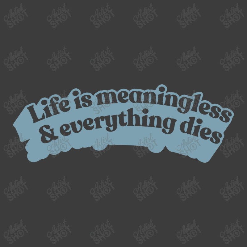 † Life Is Meaningless Nihilist Typography † Men's Polo Shirt by astonimun | Artistshot