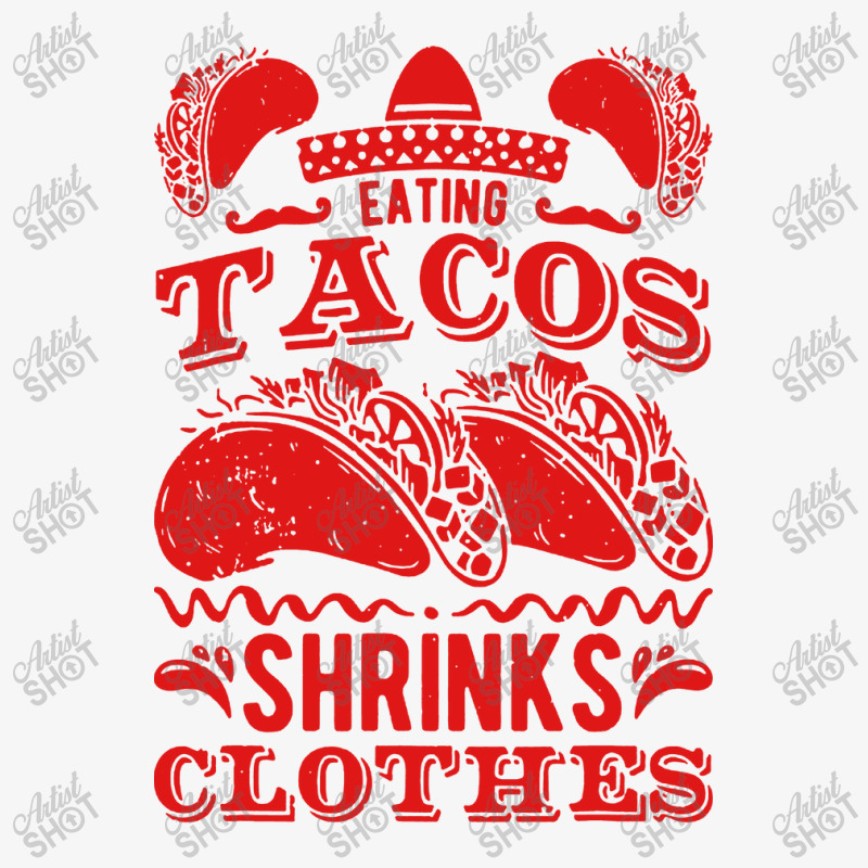 Funny Eating Tacos Shrinks Clothes Taco Ladies Fitted T-Shirt by paulscott Art | Artistshot