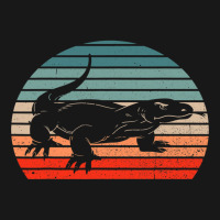 Vintage Komodo Dragon Reptile Retro Sunset Funny Zookeeper Flannel Shirt | Artistshot