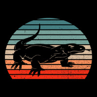 Vintage Komodo Dragon Reptile Retro Sunset Funny Zookeeper Women's V-neck T-shirt | Artistshot