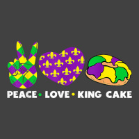 Peace Love King Cake Funny Mardi Gras Festival Party Vintage T-shirt | Artistshot