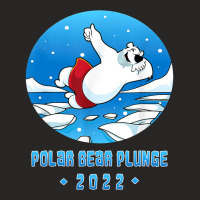 Vintage Polar Bear Plunge With Facemask Ladies Fitted T-shirt | Artistshot