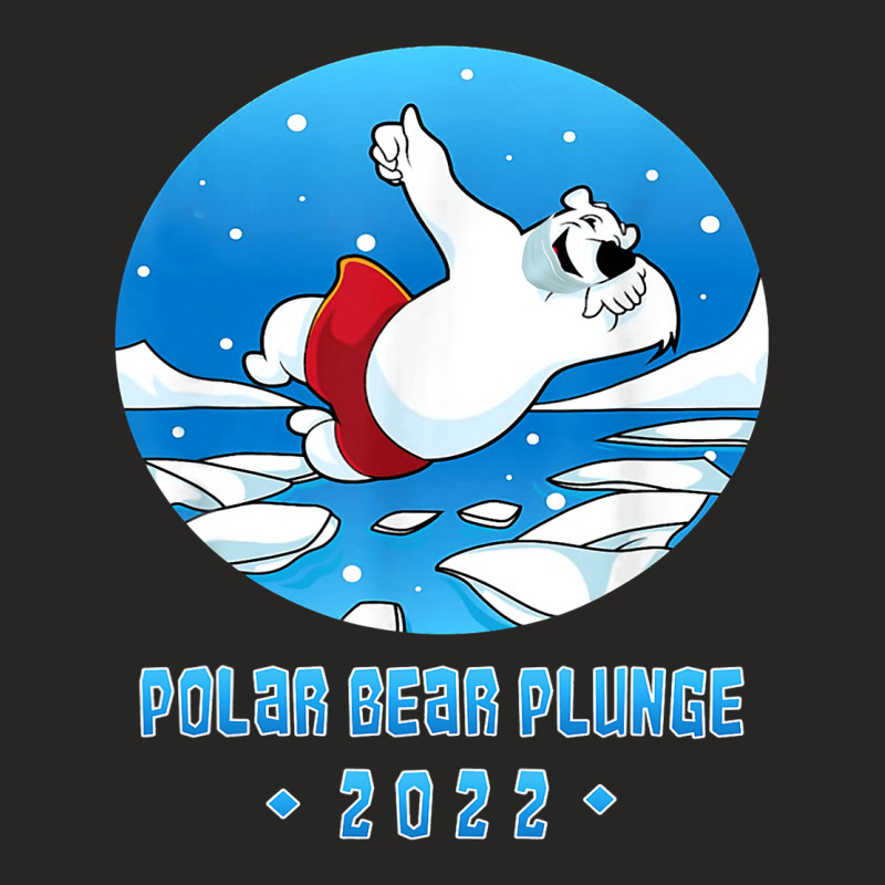 Vintage Polar Bear Plunge With Facemask Ladies Fitted T-Shirt by MELISSABISHOP | Artistshot