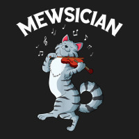 Mewsician Fiddle Cat Violin Musician Instrument T Shirt Classic T-shirt | Artistshot