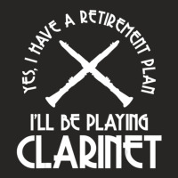 Clarinet Player Music Instrument Retirement Ladies Fitted T-shirt | Artistshot