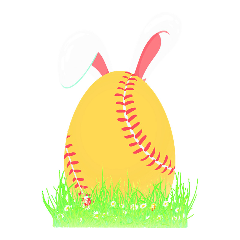 Easter Day T  Shirt Cute Easter Softball Bunny Ears Egg Bunny Lover Gi Sticker by dana9597 | Artistshot