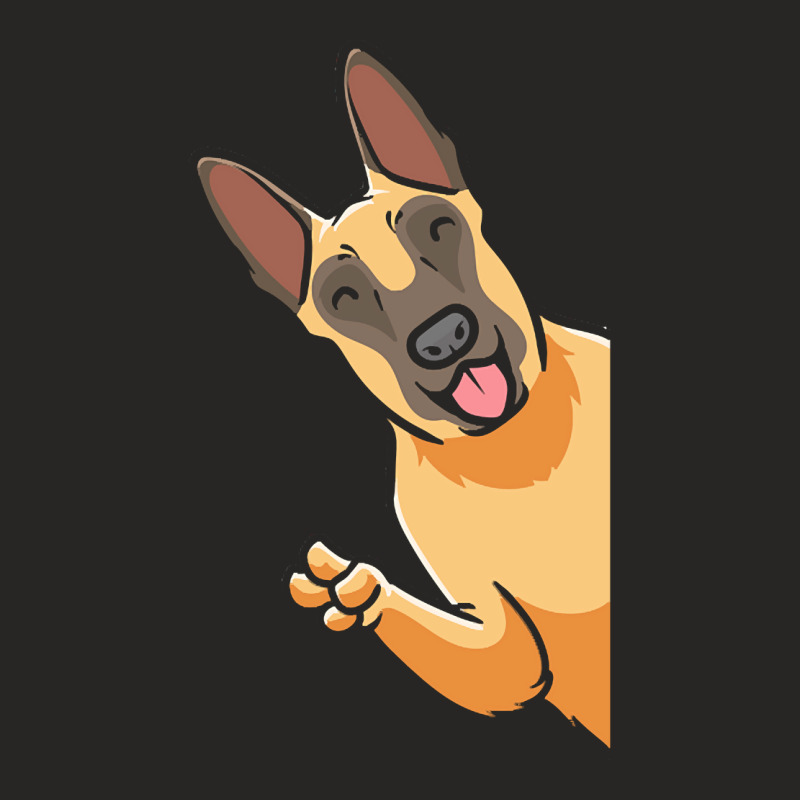 Malinois T  Shirt Malinois Dog B Elgian Shepherd Dog Ladies Fitted T-Shirt by tremblayalbin995 | Artistshot