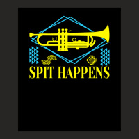 Spit Happens Musical Instrument Trumpet Trumpeter 1 Ladies Fitted T-shirt | Artistshot