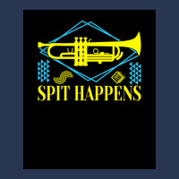 Spit Happens Musical Instrument Trumpet Trumpeter 1 Ladies Denim Jacket | Artistshot