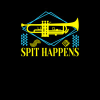 Spit Happens Musical Instrument Trumpet Trumpeter 1 Maternity Scoop Neck T-shirt | Artistshot