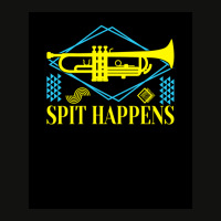 Spit Happens Musical Instrument Trumpet Trumpeter 1 Scorecard Crop Tee | Artistshot